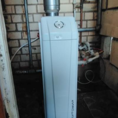 Подключение газового напольного котла Житомир к существующей системе