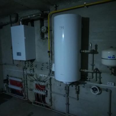 Установка котла газового Протерм с бойлером
